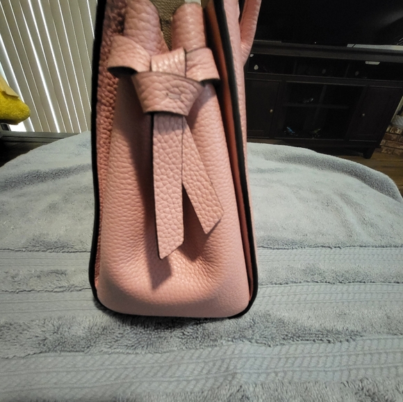 Kate Spade Knott Medium Satchel with Crossbody Strap Pink VGUC - Picture 3 of 11